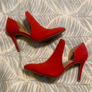 Red stiletto heels/boots
